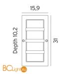 Уличный настенный светильник Norlys Boden 867GA - Схема