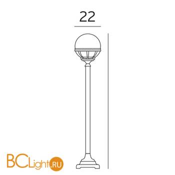 Садово-парковый фонарь Norlys Bologna 315B - Схема