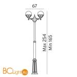 Садово-парковый фонарь Norlys Bologna 363B - Схема