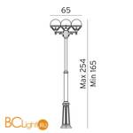 Садово-парковый фонарь Norlys Bologna 365B - Схема