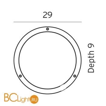 Уличный настенный светильник Norlys Bornholm 541AL - Схема