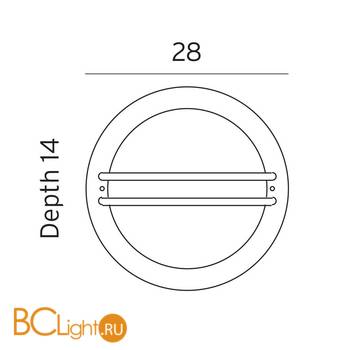 Уличный настенный светильник Norlys Bremen 630B - Схема