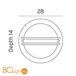 Уличный настенный светильник Norlys Bremen 631B - Схема