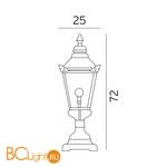 Садово-парковый фонарь Norlys Chelsea 956CO - Схема