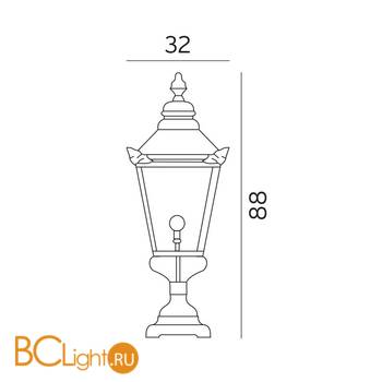 Садово-парковый фонарь Norlys Chelsea 957CO - Схема