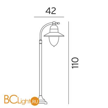 Садово-парковый фонарь Norlys Como 375B - Схема