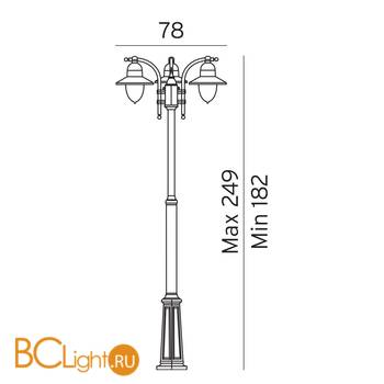 Садово-парковый фонарь Norlys Como 373B - Схема