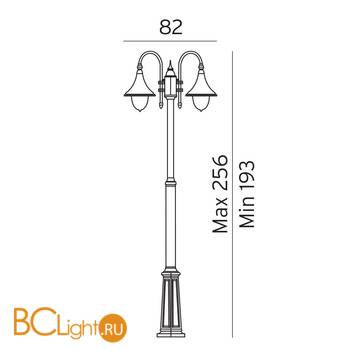Садово-парковый фонарь Norlys Firenze 820B - Схема