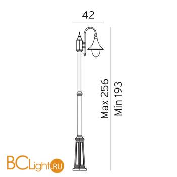 Садово-парковый фонарь Norlys Firenze 810B - Схема