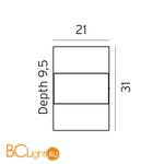 Уличный настенный светильник Norlys Geneve 879GR - Схема