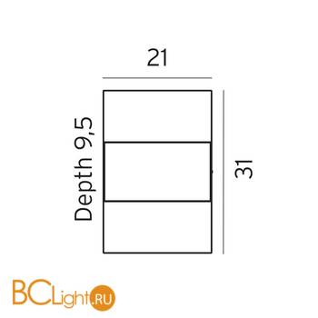 Уличный настенный светильник Norlys Geneve 879W - Схема