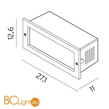 Встраиваемый светильник Norlys Grimstad 1544AL - Схема