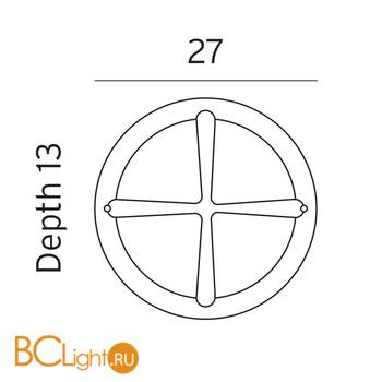 Уличный настенный светильник Norlys Hamburg 621AL - Схема