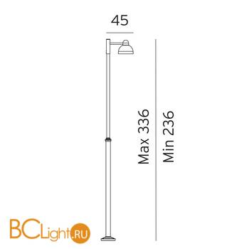 Садово-парковый фонарь Norlys Koster 1272AL - Схема