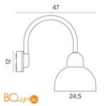 Уличный настенный светильник Norlys Koster 720GR - Схема