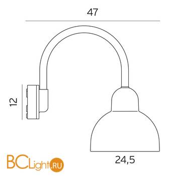 Уличный настенный светильник Norlys Koster 720W - Схема