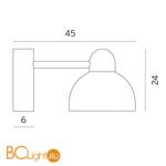 Уличный настенный светильник Norlys Koster 724AL - Схема