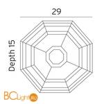 Уличный потолочный светильник Norlys Latina 105B - Схема