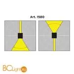 Уличный настенный светильник Norlys Lillehammer 1580GR - Фото 0