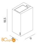 Уличный настенный светильник Norlys Lillehammer 1582GR - Схема