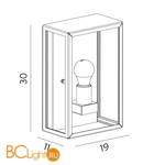 Уличный настенный светильник Norlys Lofoten 1940B - Схема