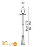 Садово-парковый фонарь Norlys London 491B - Схема