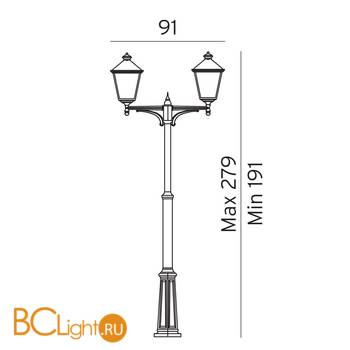 Садово-парковый фонарь Norlys London 492B - Схема