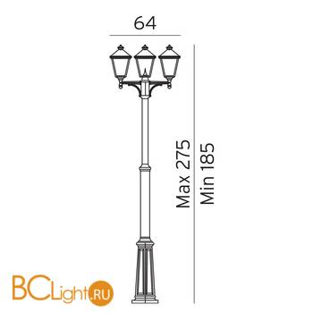 Садово-парковый фонарь Norlys London 483B - Схема