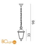 Уличный подвесной светильник Norlys London 481A/B - Схема