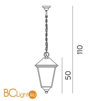 Уличный подвесной светильник Norlys London 493A/B - Схема