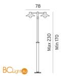 Садово-парковый фонарь Norlys Lund 275GA - Схема