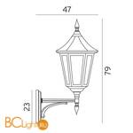 Уличный настенный светильник Norlys Modena 380B - Схема