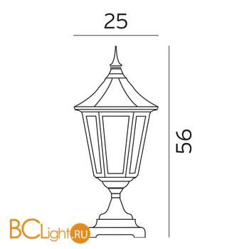 Садово-парковый фонарь Norlys Modena 300B - Схема