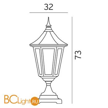 Садово-парковый фонарь Norlys Modena 384B - Схема