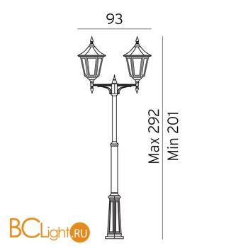 Садово-парковый фонарь Norlys Modena 382B - Схема