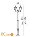 Садово-парковый фонарь Norlys Modena 302B - Схема