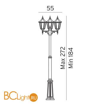 Садово-парковый фонарь Norlys Modena 303B - Схема
