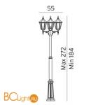 Садово-парковый фонарь Norlys Modena 303B - Схема