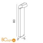 Садово-парковый фонарь Norlys Molde 1901GR - Схема