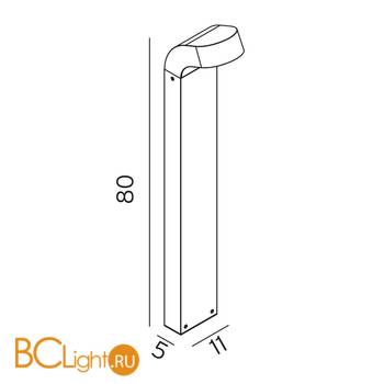Садово-парковый фонарь Norlys Molde 1901AL - Схема