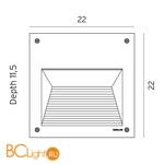 Встраиваемый светильник Norlys Namsos 1930GR - Схема