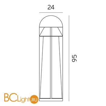 Садово-парковый фонарь Norlys Narvik 552AL - Схема