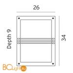 Уличный настенный светильник Norlys Nordkapp 1620AL - Схема