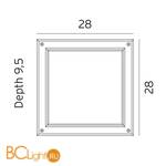 Уличный потолочный светильник Norlys Nordland 718W - Схема