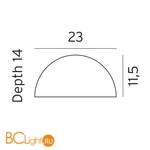 Уличный настенный светильник Norlys Paris 160CO - Схема