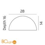 Уличный настенный светильник Norlys Paris 163GA - Схема