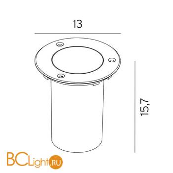 Встраиваемый спот (точечный светильник) Norlys Rena 1550ST - Схема