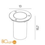 Встраиваемый спот (точечный светильник) Norlys Rena 1554ST - Схема