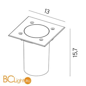 Встраиваемый спот (точечный светильник) Norlys Rena 1551ST - Схема