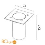 Встраиваемый спот (точечный светильник) Norlys Rena 1553ST - Схема
